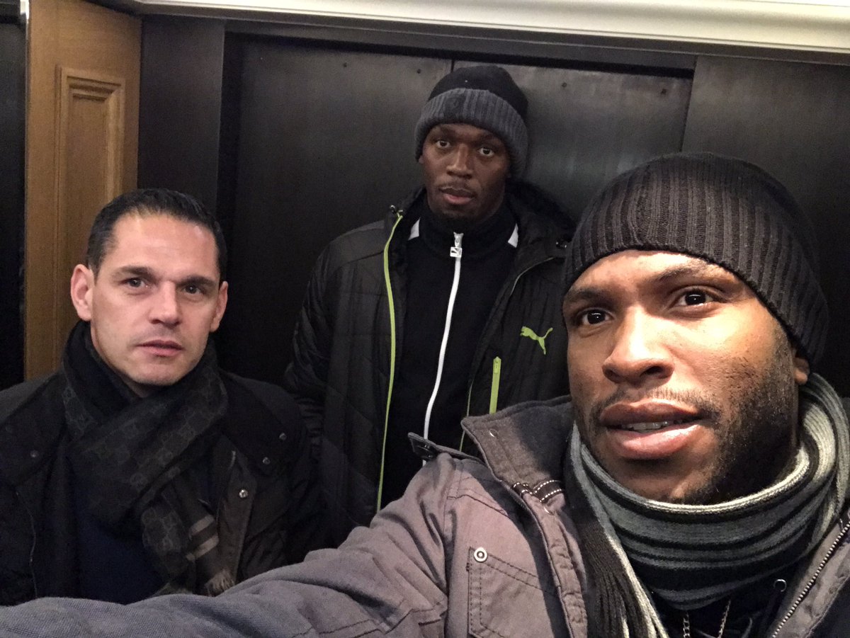 usainbolt's tweet photo. Ready for the London weather https://t.co/LPHlG2Hvm2