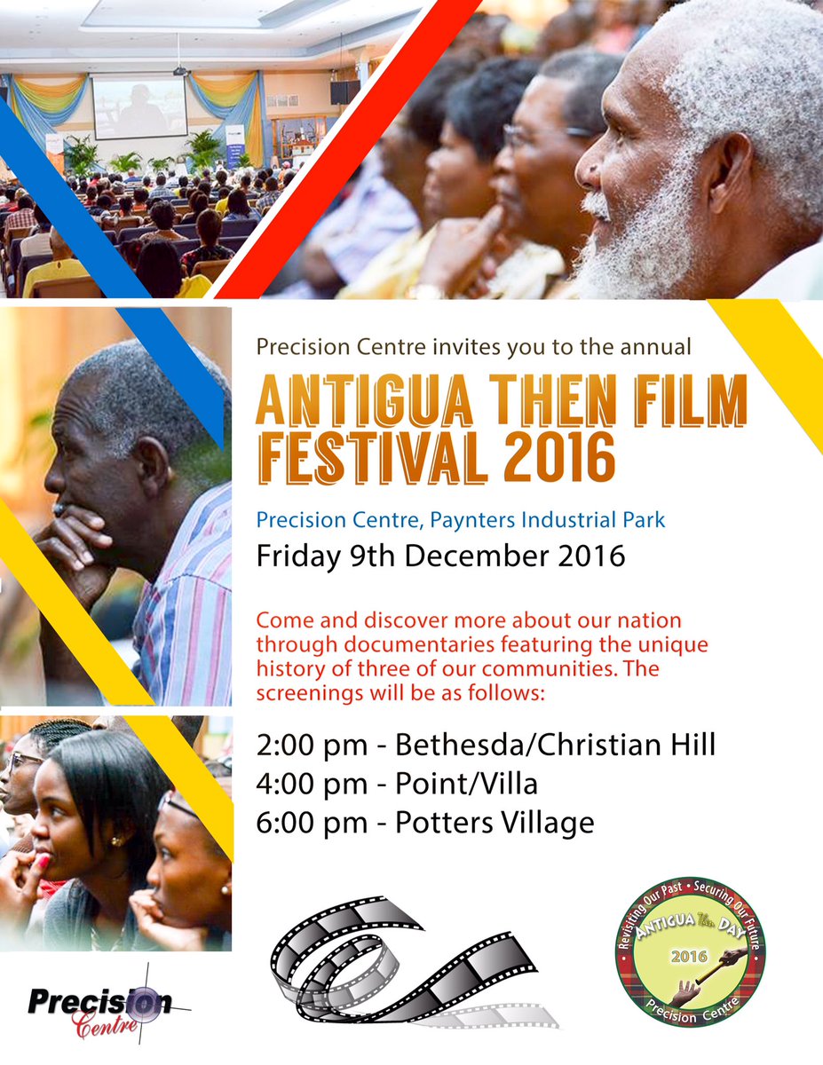 Antiguanization's tweet photo. Antigua Then Film Festival 2016!

Join us for another opportunity to view documentaries of Bethesda/Christian Hill, Point/Villa and Potters. https://t.co/1KBD7RdpKj