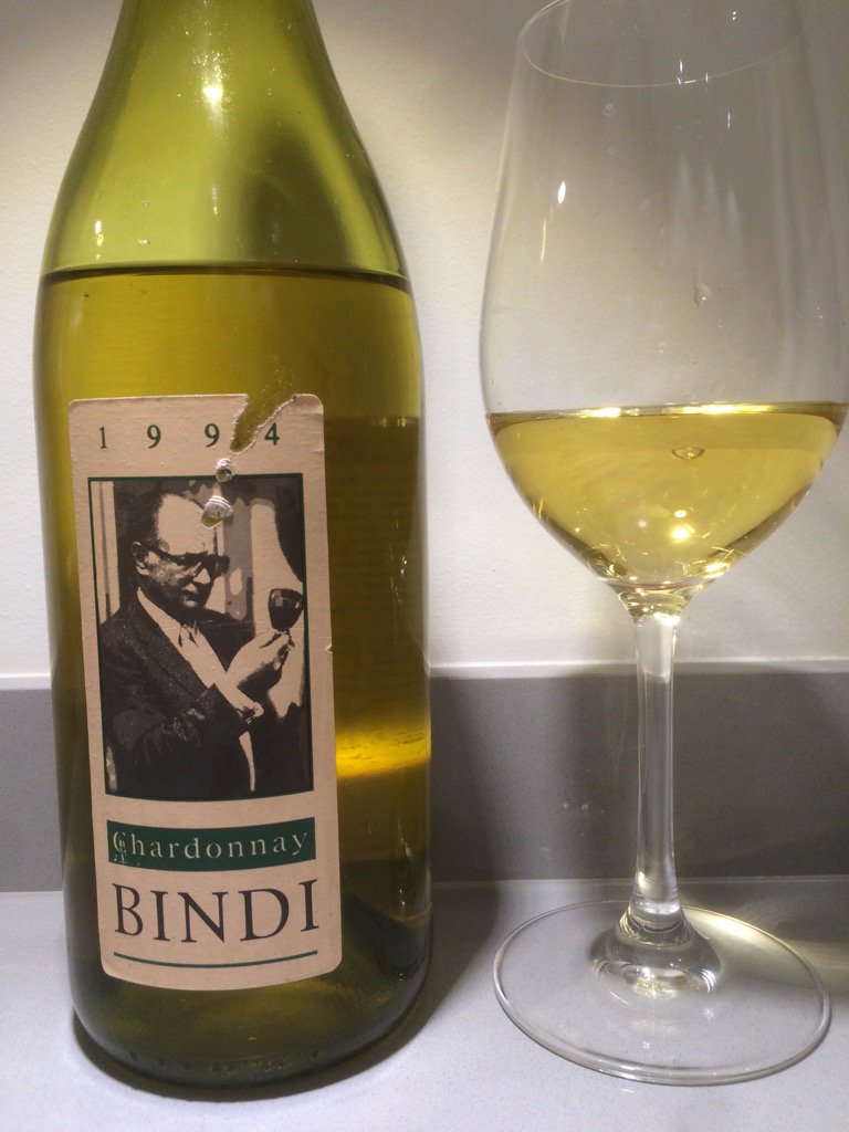 Continuing today's New World Chardonnay theme this 22 year old from <a href="/Bindiwines/">Michael Dhillon</a> is still holding its own.