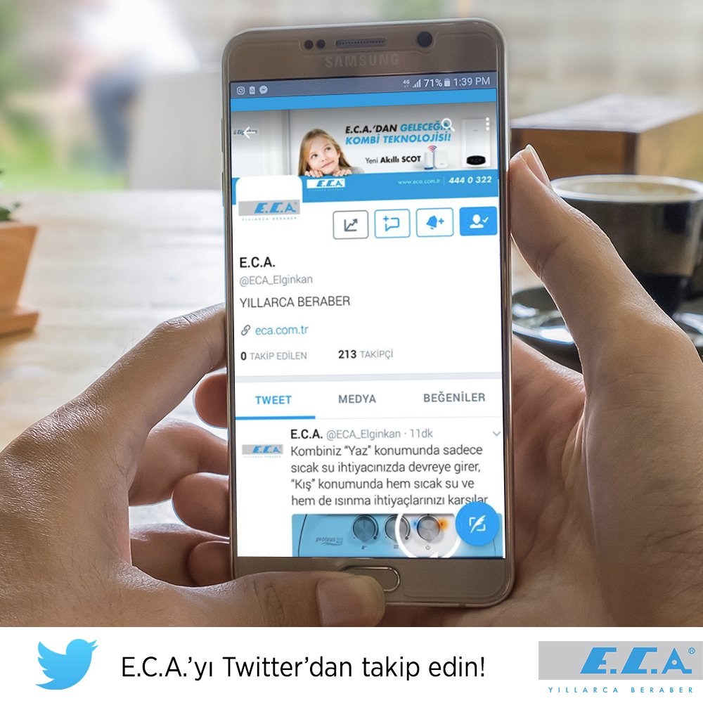 E.C.A. Twitter hesabımızı <a href="/ECA_Elginkan/">E.C.A.</a> üzerinden takip edin yenilik ve kampanyalarımızı kaçırmayın!