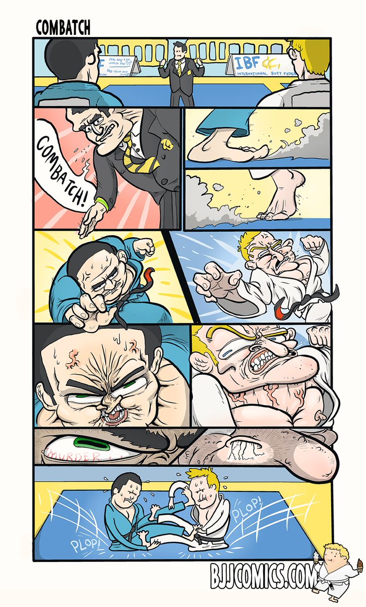 APBJJ's tweet image. This is why I never go for #footlocks &amp;amp; #heelhooks. #BJJcomics