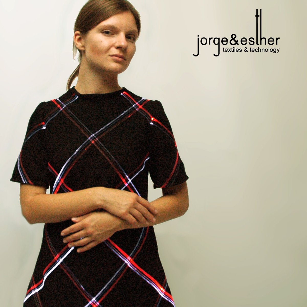 JorgeandEsther's tweet photo. The #littleblackdress redefined with our Programmable Plaid textile.  #fashiontech #mondaymotivation 

Winner, Fibre Arts 2016 @ISWCNET https://t.co/bAhKsMfr7u