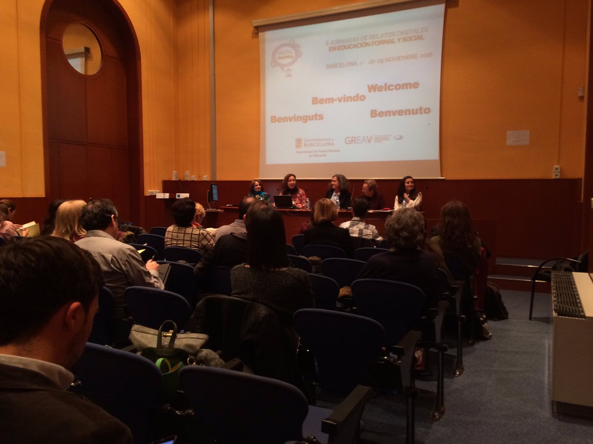 Comencem les Jornades de Relats Digitals en Educació Formal i Social. Us esperem!@greav_ub #JornadasDST16