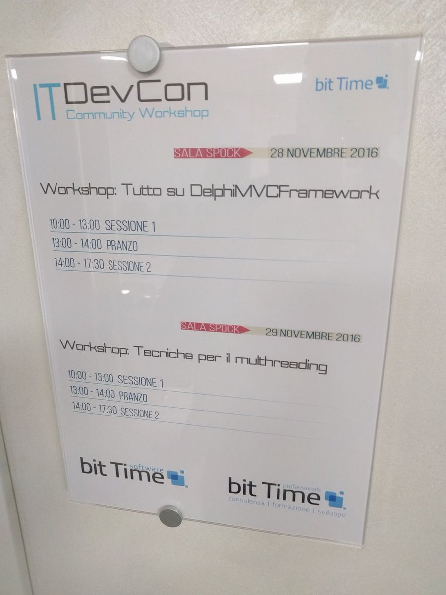 danieleteti's tweet image. 5 minuti e si parte
#delphimvcframework #delphi #itdevconcommunityworkshop