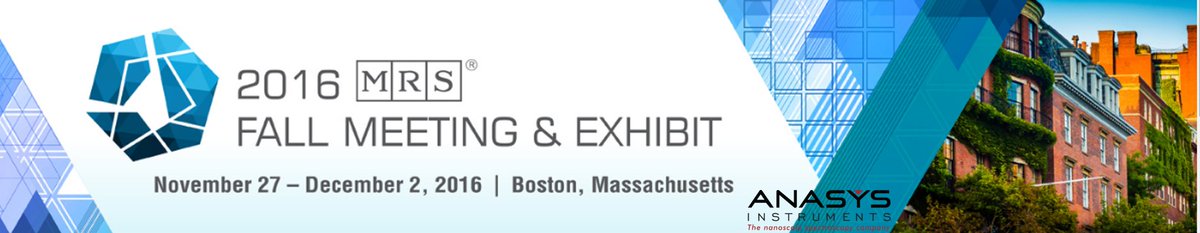 AnasysInst's tweet photo. Join us at #MRS2016 - booth 1306; Featured talk on Recent Advances in Chemical Analysis with Sub-monolayer Sensitivity, Tue/Nov29, 5:30pm https://t.co/XOcqznfUiz