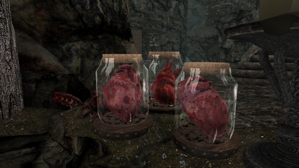 ToggleAI's tweet image. WIP pics of my #SkyrimSpecialEdition #SkyrimSE vampire player home mod, alchemy setup is now complete, more pics incoming