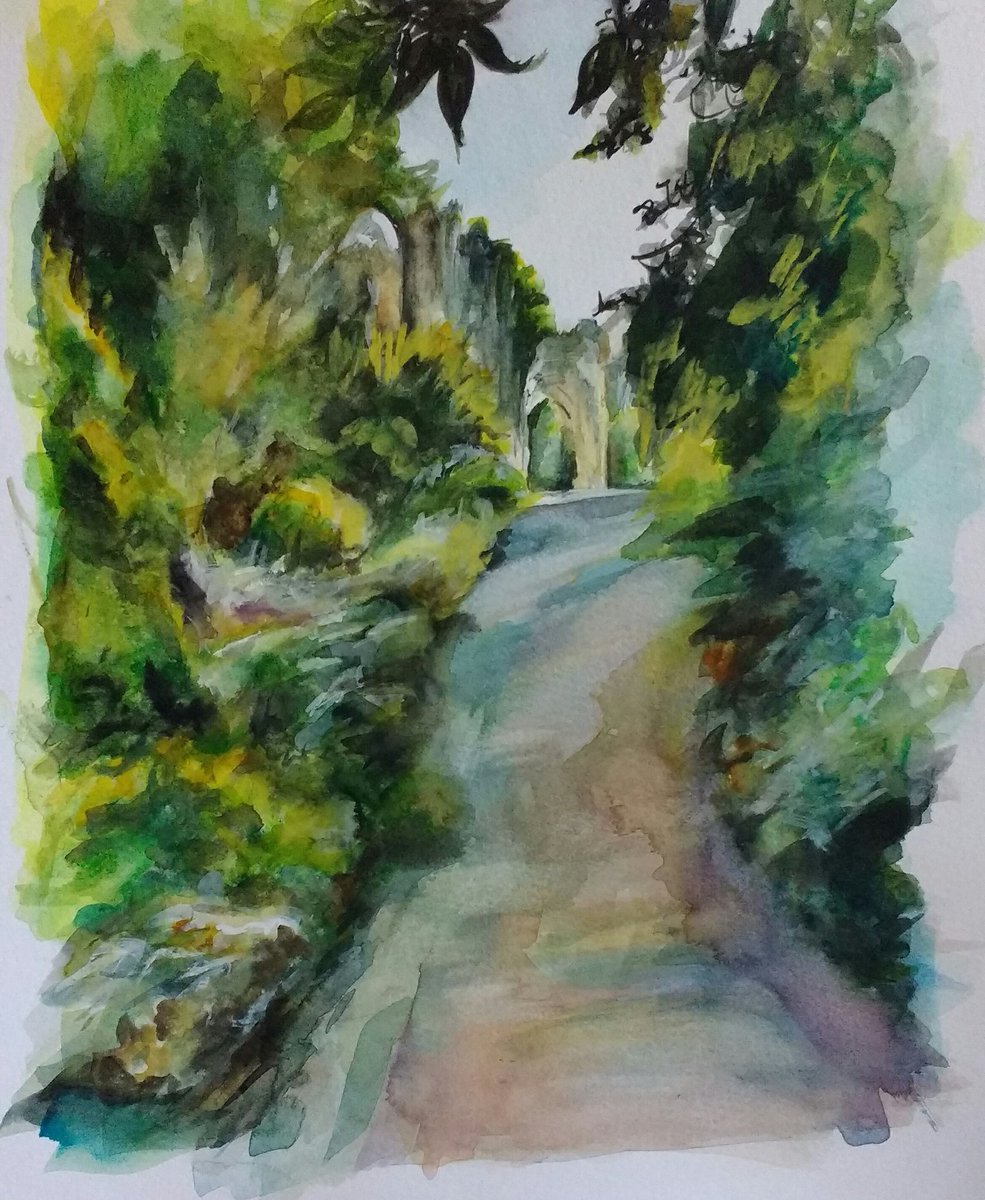 Museum Gardens watercolour will be part of exhibition at Blossom Street gallery York from 1st Dec until Xmas <a href="/YorkMuseumTrust/">York Museums Trust</a> <a href="/VisitYork/">✨ Visit York ✨</a>