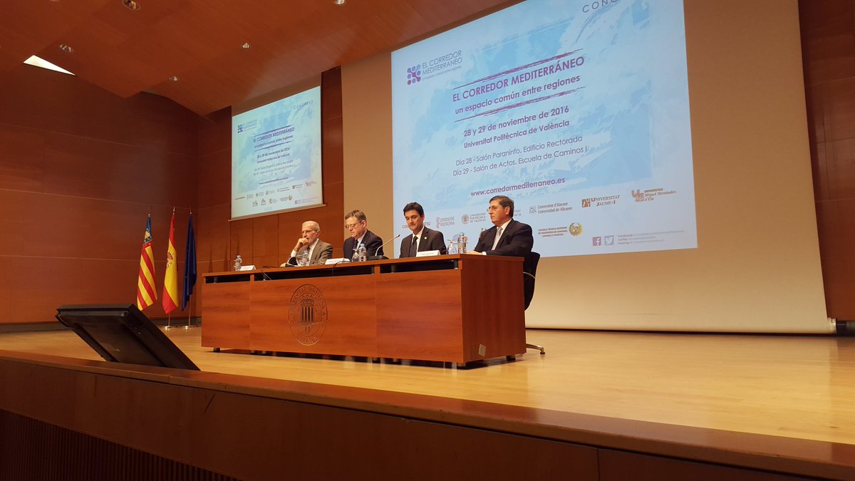 Inici del Congreso del Corredor Mediterráneo <a href="/corredormediter/">CorredorMediterráneo</a> @GVAhabitatge