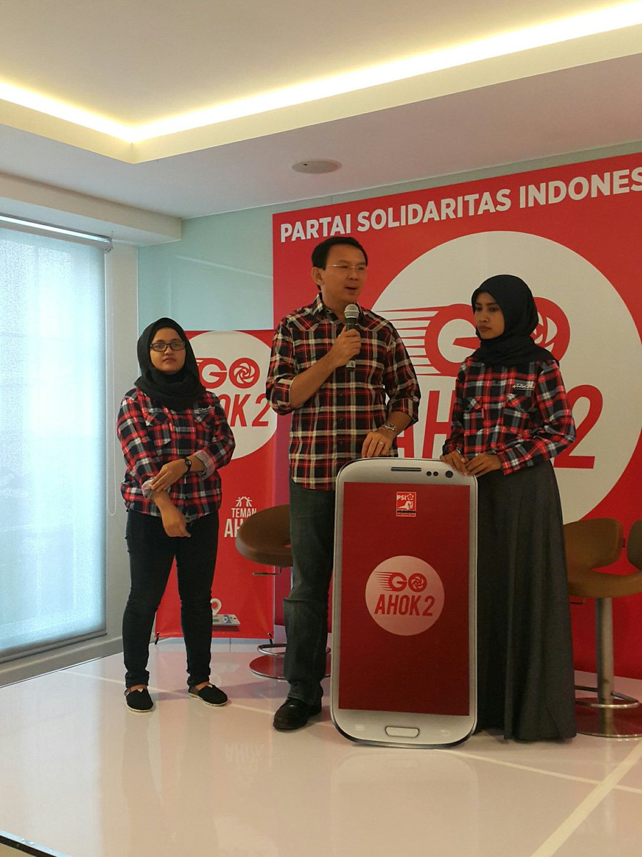 psi_id's tweet photo. Sambutan dari pak @basuki_btp di peluncuran #GoAhok2 https://t.co/dUUzXph6fE