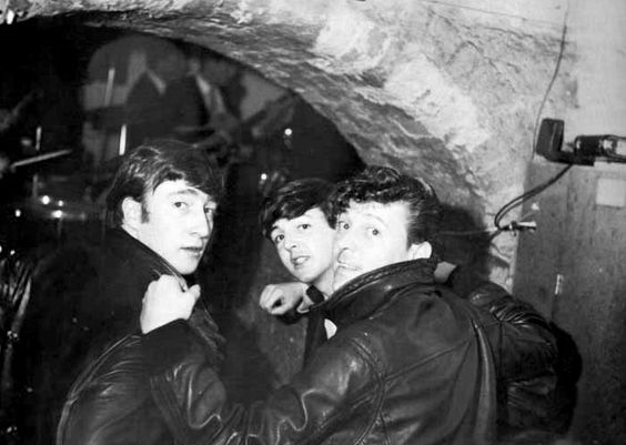 #JohnLennon &amp; #PaulMcCartney with #GeneVincent  The Cavern - July 1st 1962