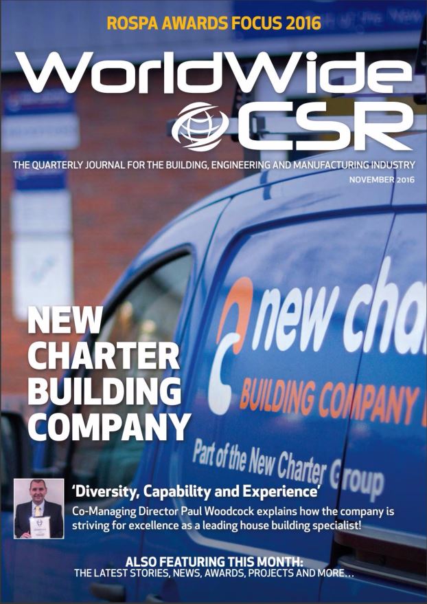 We're on the front cover of the latest feature of <a href="/worldwide_csr/">CSR Magazine</a> magazine. In it we discuss recent projects and our <a href="/RoSPA/">RoSPA</a> Gold Award.
