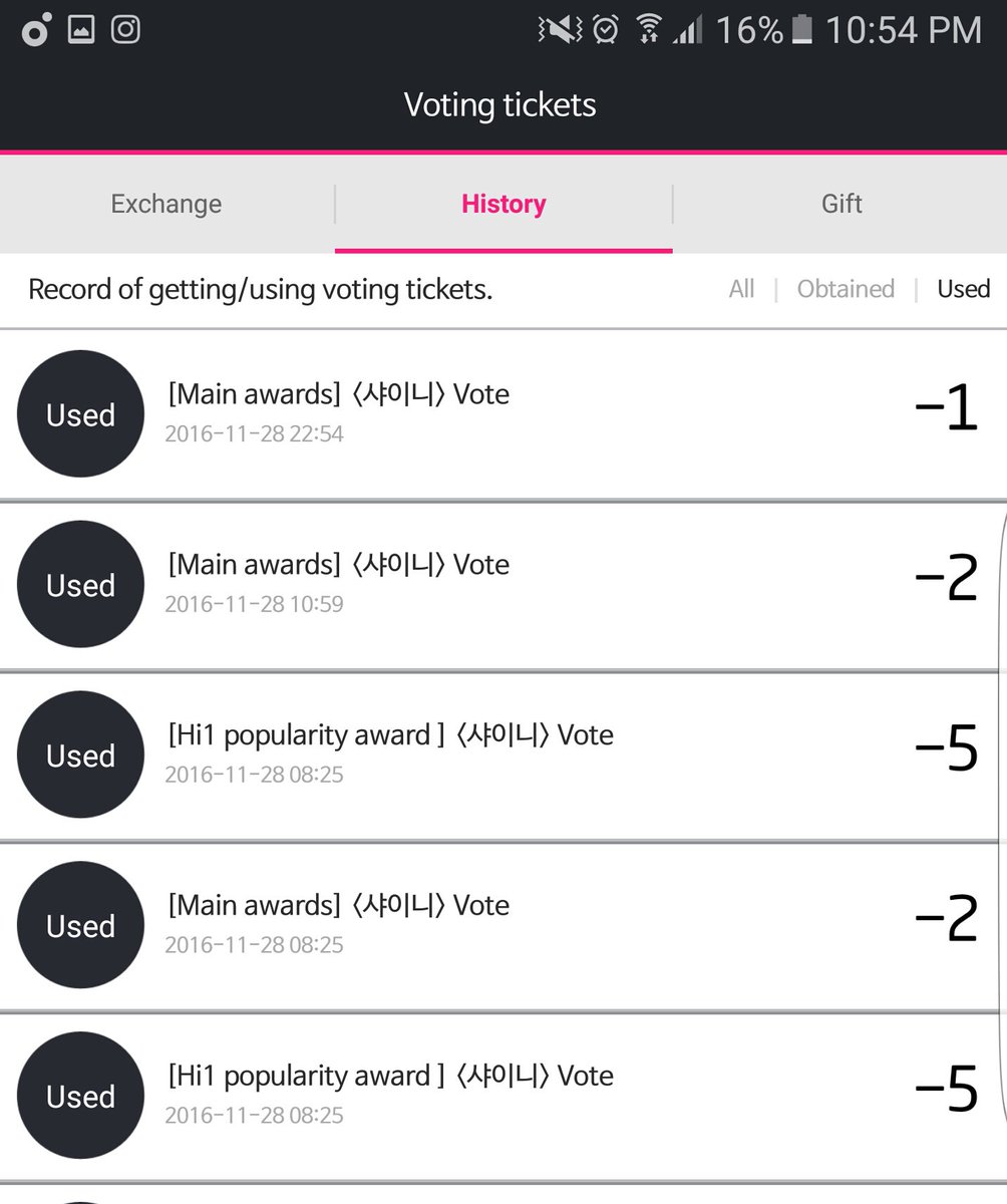 sheiwol's tweet photo. Votes for today in SMA. 😊 #SHINee #Inkisang https://t.co/IfDCz6nKul