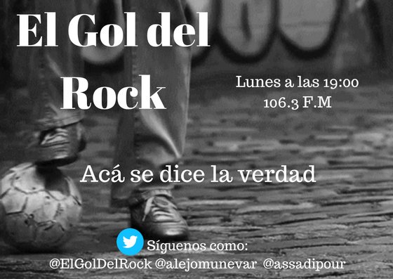 alejandromuag's tweet image. No te pierdas esta noche a las 7:00 PM @ElGolDelRock con nuestros invitados @jaimedinas  y @nossadeportes