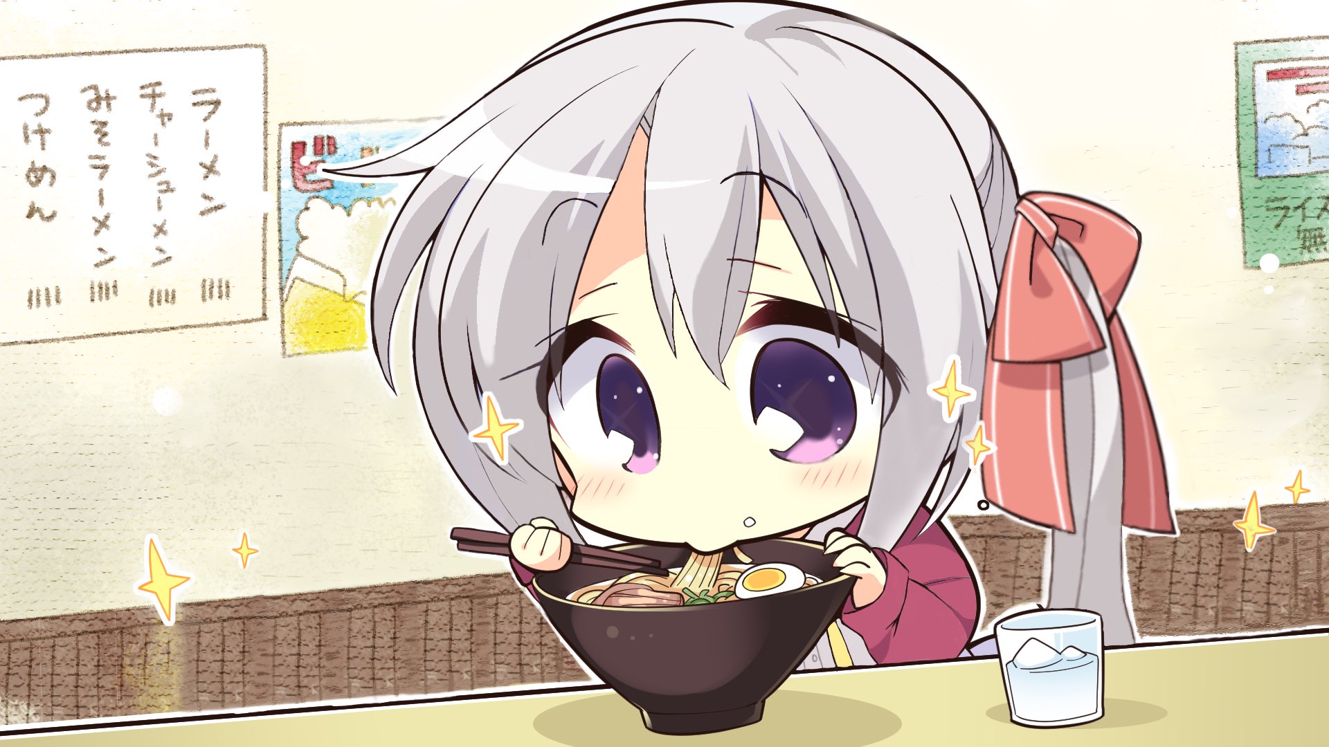 るふにゃん 今度こそ普通のラーメンを食べに来た寧々ちゃん クルルちゃんのトレスです ゆずソフト サノバウィッチ