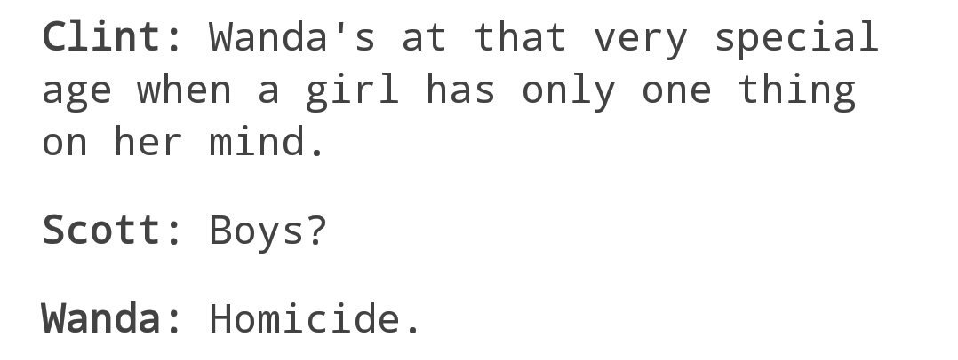 "Yes, I think about homicide constantly."