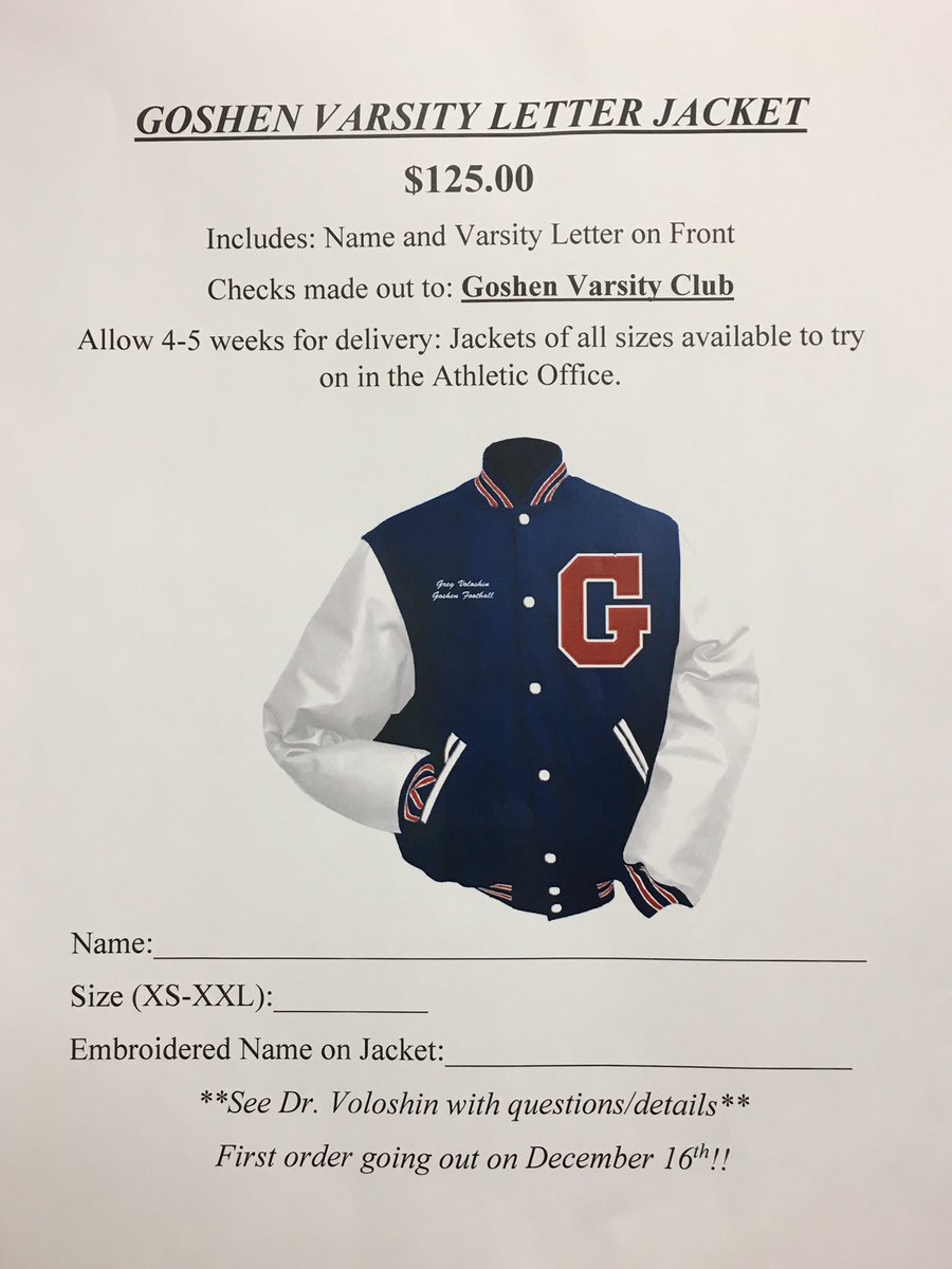 First order forms due to Athletic Office December 16th <a href="/GoshenNYVBALL/">Goshen NY Volleyball</a> <a href="/LaxGladiator/">Goshen G Lax</a> <a href="/GoshenHSNY/">Goshen H.S.</a> <a href="/GCSDMusic/">Goshen Music K-12</a> <a href="/goshenlacrosse/">Goshen Lacrosse</a> <a href="/VTENNIS_GHS/">Girls Varsity Tennis</a>