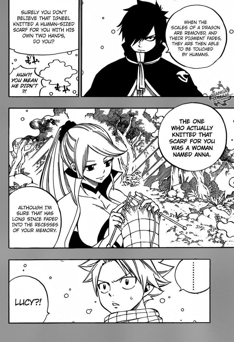 IronRdfox's tweet photo. FAIRY TAIL CHAP. 512!!
Inside Natsu's heart
Anna was the one to make his scarf
Connection to Lucy
#FairyTail512 #Natsu #Lucy https://t.co/9m0sRvPlqm