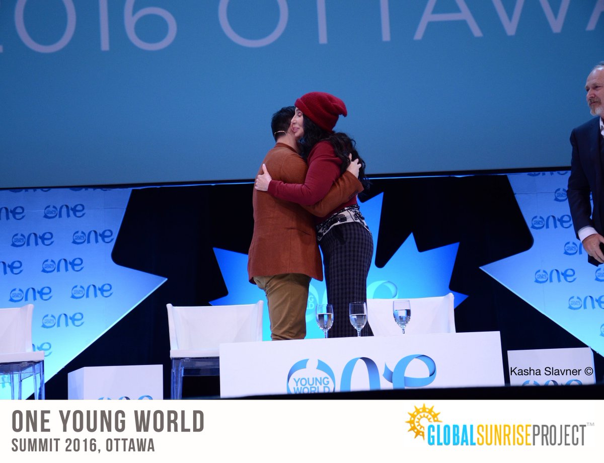 Inspired by celebrity animal rights activist  @cher   @OYWCanada @OneYoungWorld Summit 2016 #LeadtheChange #animalrights #celebrityactivism