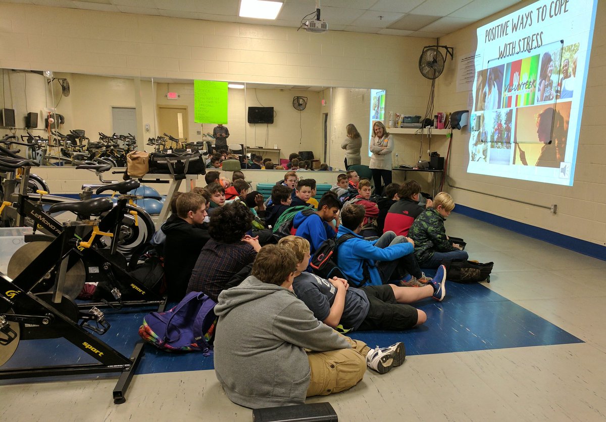 Learning about mental health. Thanks to Mrs. Kelly.