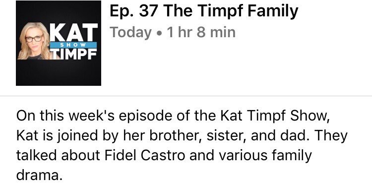 KatTimpfShow's tweet photo. The @KatTimpf Thanksgiving special podcast is out now  https://t.co/9P9TAOheFc https://t.co/YTCVmmkV7A