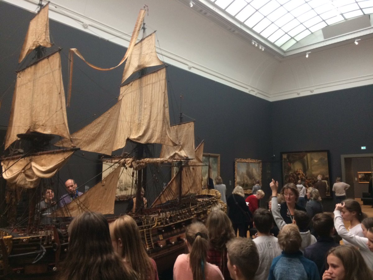 Genieten met groep 7/8 IKC Wiarda <a href="/rijksmuseum/">Rijksmuseum</a> Met dank aan <a href="/KunstKade/">KunstKade</a>