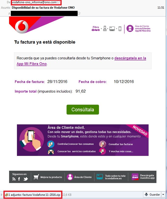 ESET_ES's tweet photo. #ALERTA Nueva amenaza se propaga a través de un correo electrónico muy bien elaborado que suplanta a @VodafoneTV_es #Nopiques #Nodescargues https://t.co/bpBGsHuBOW