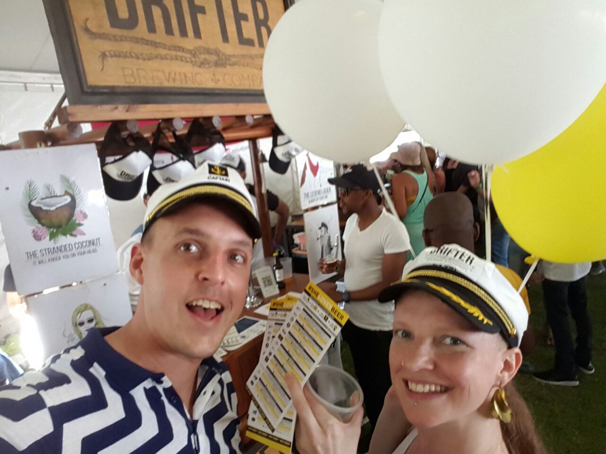 ApolloBeerWench's tweet photo. #SheLovesBeer scavenger hunt! @SheLovesBeer_ZA #CTFOB @FestOfBeer @drifterbrewing "Oh Captain, my Captain!" https://t.co/818dOuWGoF