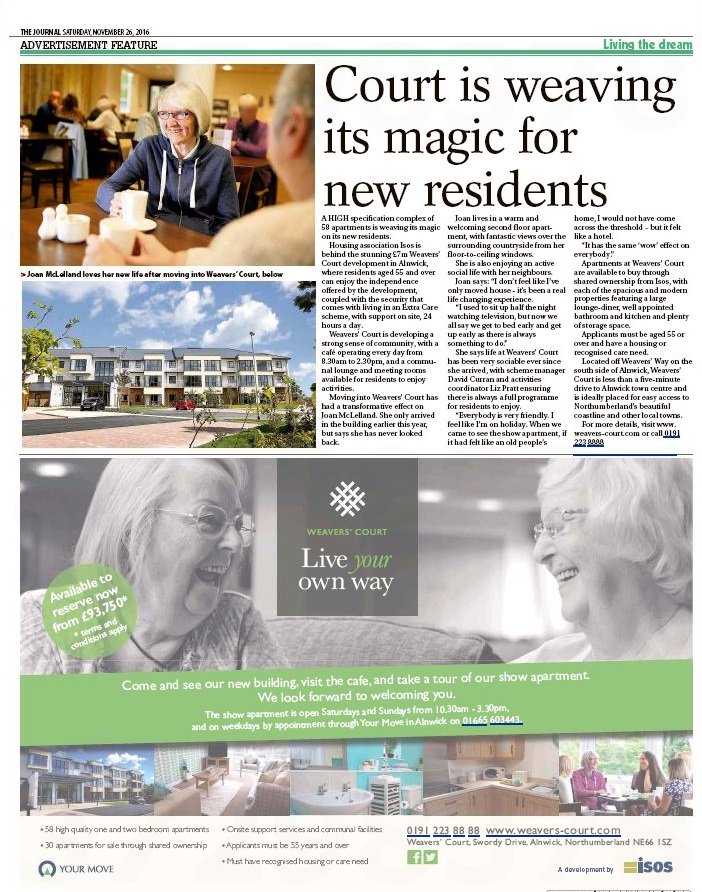 WeaversCourt's tweet photo. High profile for @WeaversCourt this weekend in @TheJournalNews  HomeMaker P29 https://t.co/DrnY49HlzO #Northumberland https://t.co/bqzEjLgAay