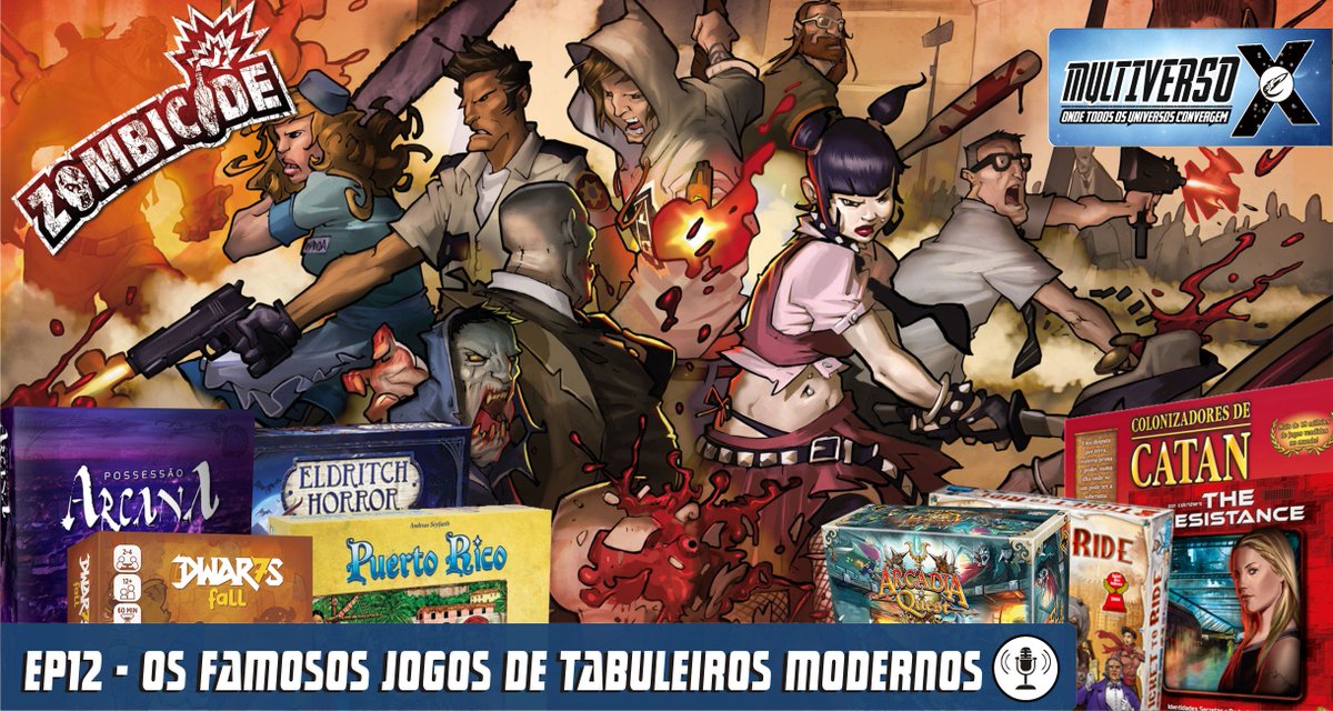 MultiversoX's tweet photo. A tripulação da Interlúdio se uniu aos game designers Luis Brueh e Thiago Ferri p/ falar sobre Boardgames: Ouça já!🎙 https://t.co/PwltHLkUKp https://t.co/dVFqdHKaaq