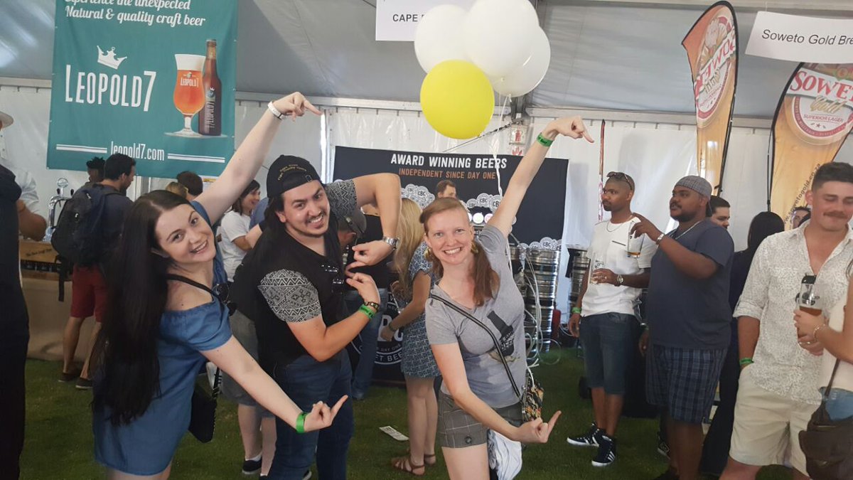 ApolloBeerWench's tweet photo. #SheLovesBeer scavenger hunt! @SheLovesBeer_ZA #CTFOB @FestOfBeer @capebrewingco @MrBeerPants we salute you ; ) https://t.co/C0u5z7JKCB