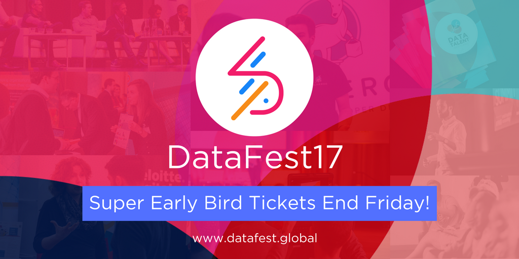 We're delighted to be delivering #DataFest17, the UK's first week long data festival! Early bird tix end Friday -> datafest.global