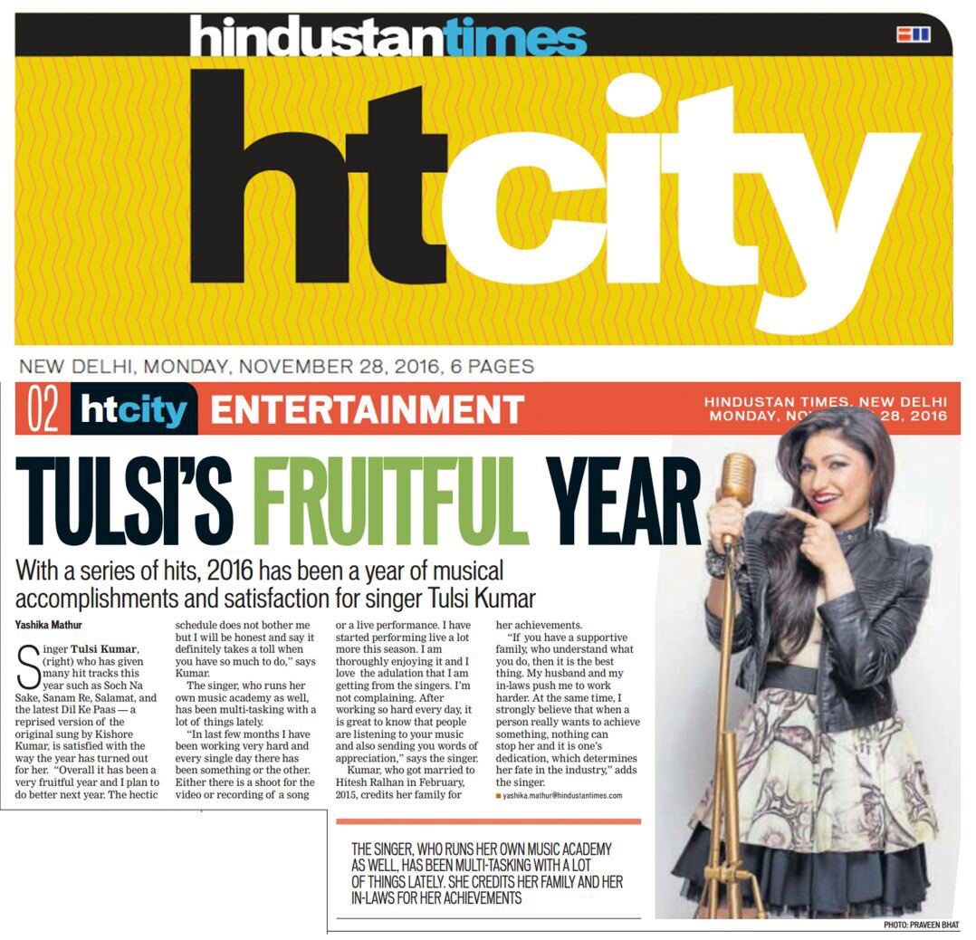 TulsikumarTK's tweet photo. Indeed been a musical n Fruitful year 😬😇💃🏻 thank u @htcity n @cinematosurvive #TulsiKumar #htcity #musicalyear https://t.co/zDBNVhES8l