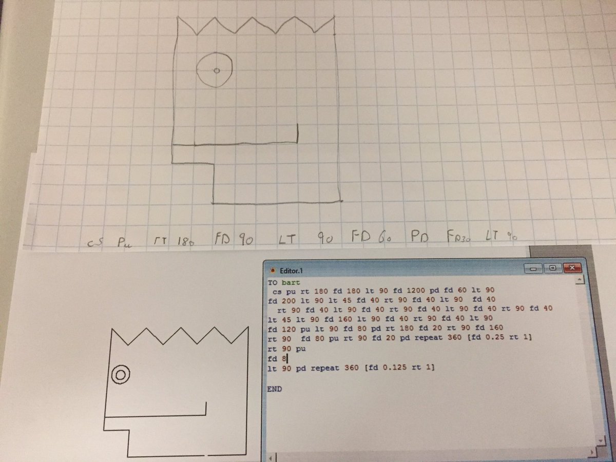 NottsHighIJS's tweet image. Yr 5 have created their own designs and are now writing code to transfer onto the computer. #complexcoding