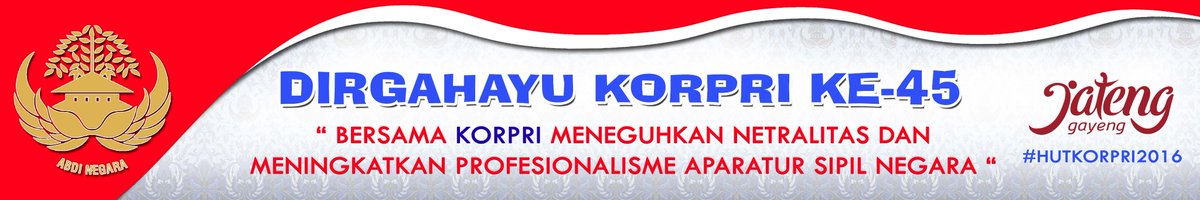 Sambutan Presiden RI - HUT ke 45 KORPRI jatengprov.go.id/id/siaran-pers… <a href="/ganjarpranowo/">Ganjar Pranowo</a> <a href="/sripuryono/">sripuryono KS</a> <a href="/Sinoeng69/">Sinung N. Rachmadi</a> @bkdjatengprov @BAPERMADES_JTG