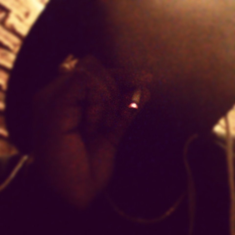 Putting the hoodie on