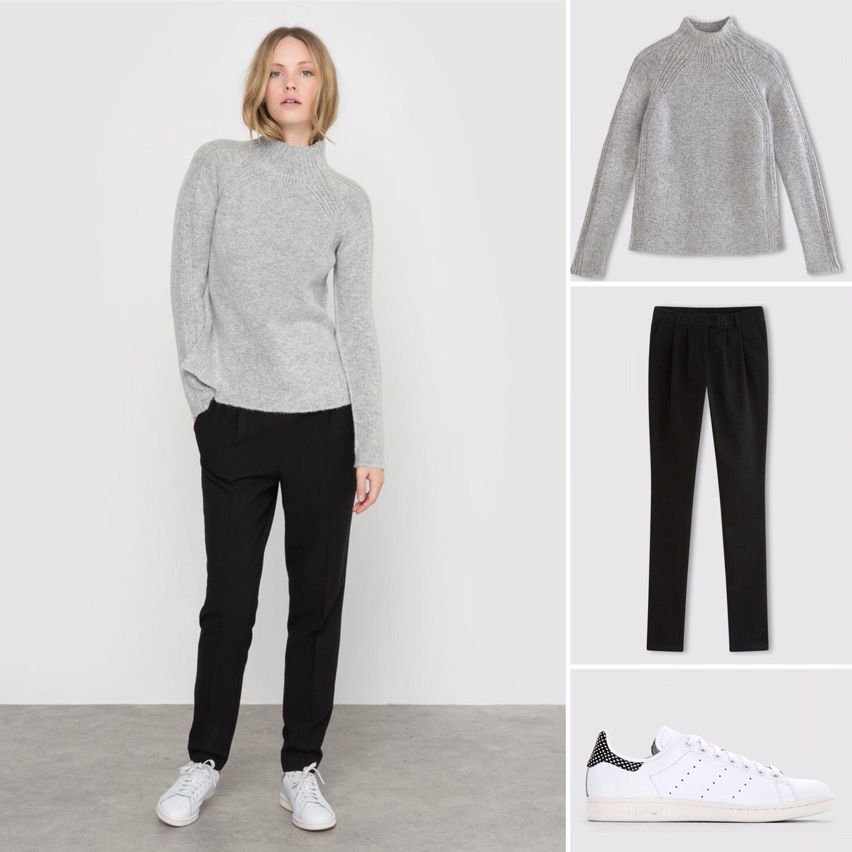 LaRedouteGreece's tweet photo. #monday perfection: the #knit, the #pants & the white #sneakers! Shop the look with -25% here ⇒ https://t.co/dY2E4ZZyzS #beredoute #ootd https://t.co/Pvw9hJbOfL