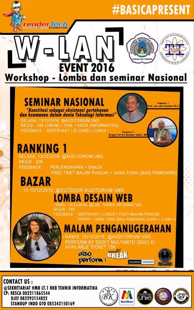 #WLANEVENT. Special Perform <a href="/Dodit_Mulyanto/">Dodit Mulyanto</a> Local: Vadly Mahmud - Aldy Stion. HTM 75k di 085342150169 (<a href="/TanpaTidur/">tanpatidur</a>)