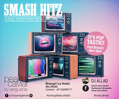 DecadentUAE's tweet photo. #Boogie on down with Smash Hits by DJ Froid at Pearls And Caviar Restaurant, @ShangriLa_AD this Friday, 4pm - 8pm!
#SmashHits #AbuDhabi 💃 https://t.co/nWCIv2lVqE