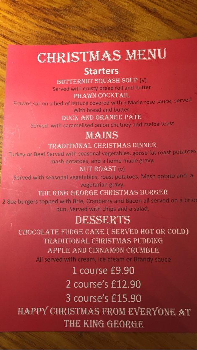 🎄⛄️OUR CHRISTMAS MENU IS NOW AVAILABLE FRIDAY-SUNDAY 🎄⛄️ ( bookings throughout the week available on request )