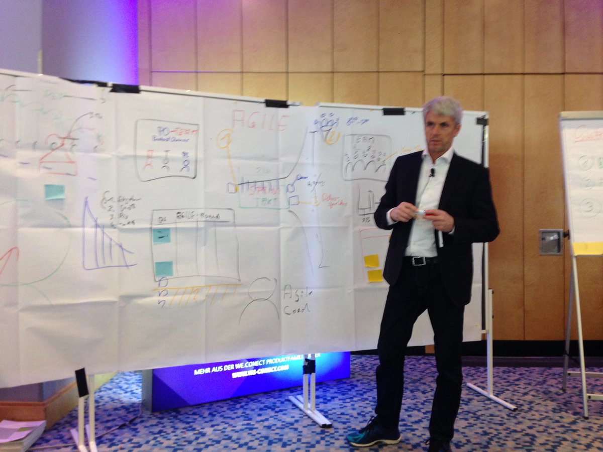 sanweigel's tweet image. Axel schröder@ #agilePEP in 30 Minuten per Wandbild erklärt, wie und was ist agil?