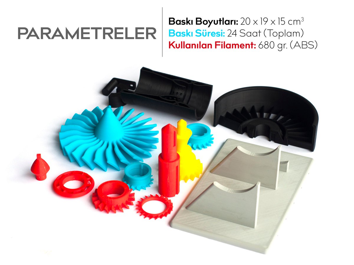 XometryTR's tweet photo. Zaxe X1'de rengarenk türbin modelleri ürettik :)
#3dprinted #tridi https://t.co/HCaVzlC2ND