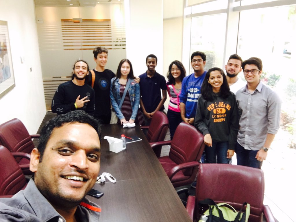 narayananratish's tweet photo. Pitch training for our winning teams from, love their passion and energy #VisaHackathonDubai #BuildWithVisa #VisaInnovates #AngelHack https://t.co/Q7q9L51Dqq