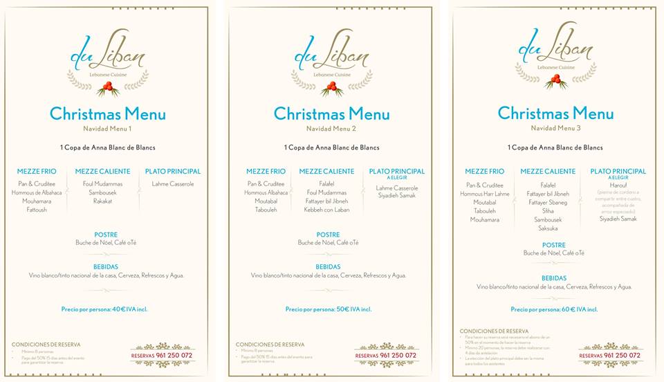 Rest_DuLiban's tweet photo. ¡Estas Navidades celébralas con nosotros! Tenemos 3 menús diferentes para disfrutar estas fechas tan especiales. ¿Te apuntas? https://t.co/ZBqxWypibU