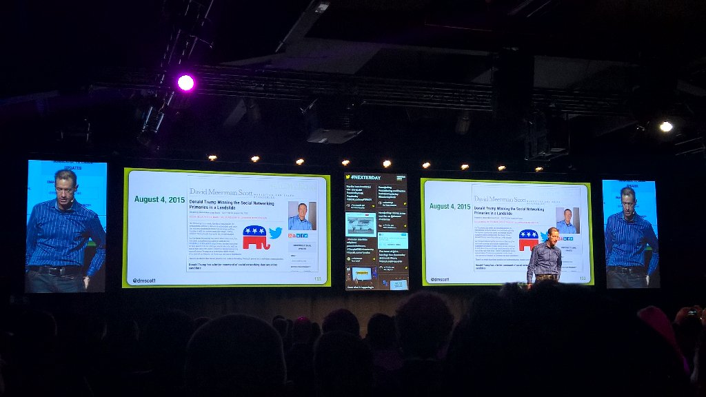 eiravatanen's tweet photo. Trump was a real time marketing master and won says #dmscott #nexterday #realtime #marketing https://t.co/rDouTlFKvj
