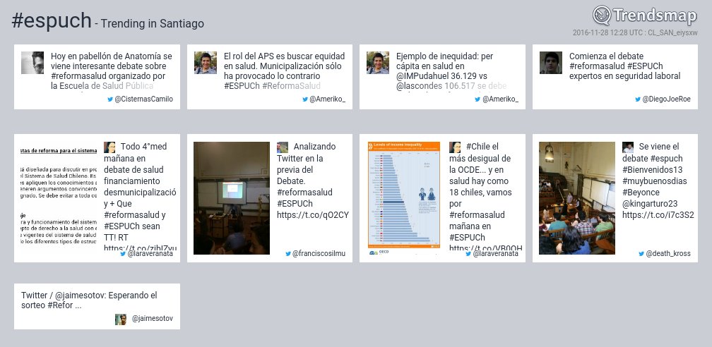 TrendsSantiago's tweet photo. #espuch es ahora una tendencia en #Santiago

https://t.co/Yp2mhOULk7 https://t.co/ZnTHrI5tJH