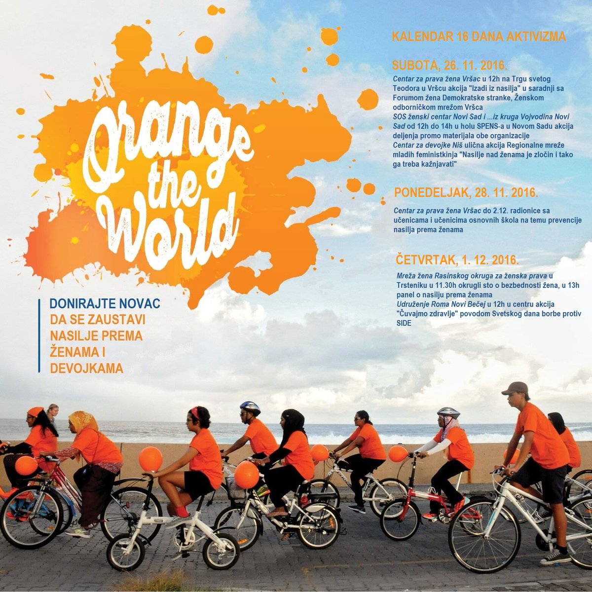 FondB92's tweet photo. Kalendar 16 dana aktivizma od 26. novembra do 1. decembra #orangetheworld  #16DaysOfActivism https://t.co/4HDAltUSAZ