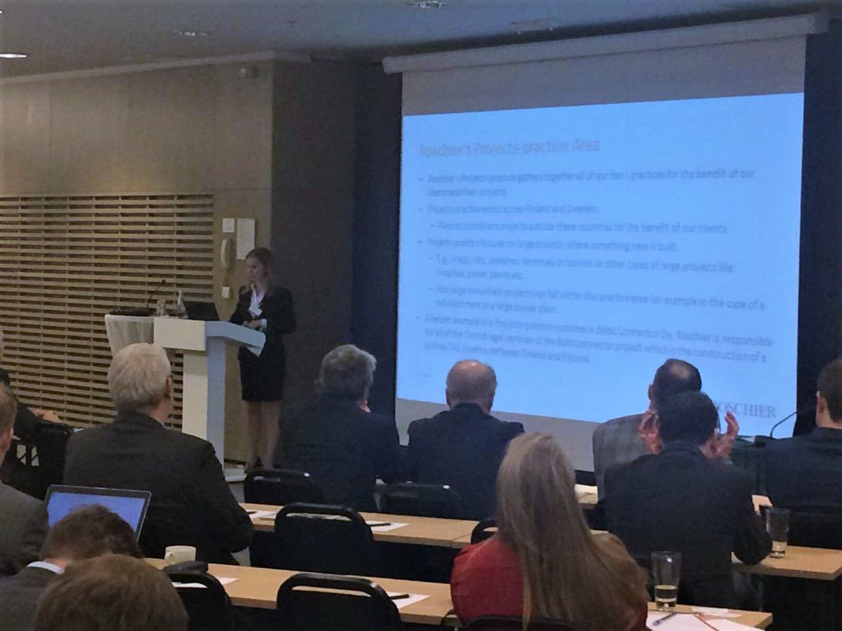 EELEventsEnergy's tweet photo. Ms Laura Huomo, Roschier, Attorneys Ltd. - Chairwomen of #besenergy 2016, is taking about #LNG for #Nordic countries #balticenergy https://t.co/jQkHYrZyYY