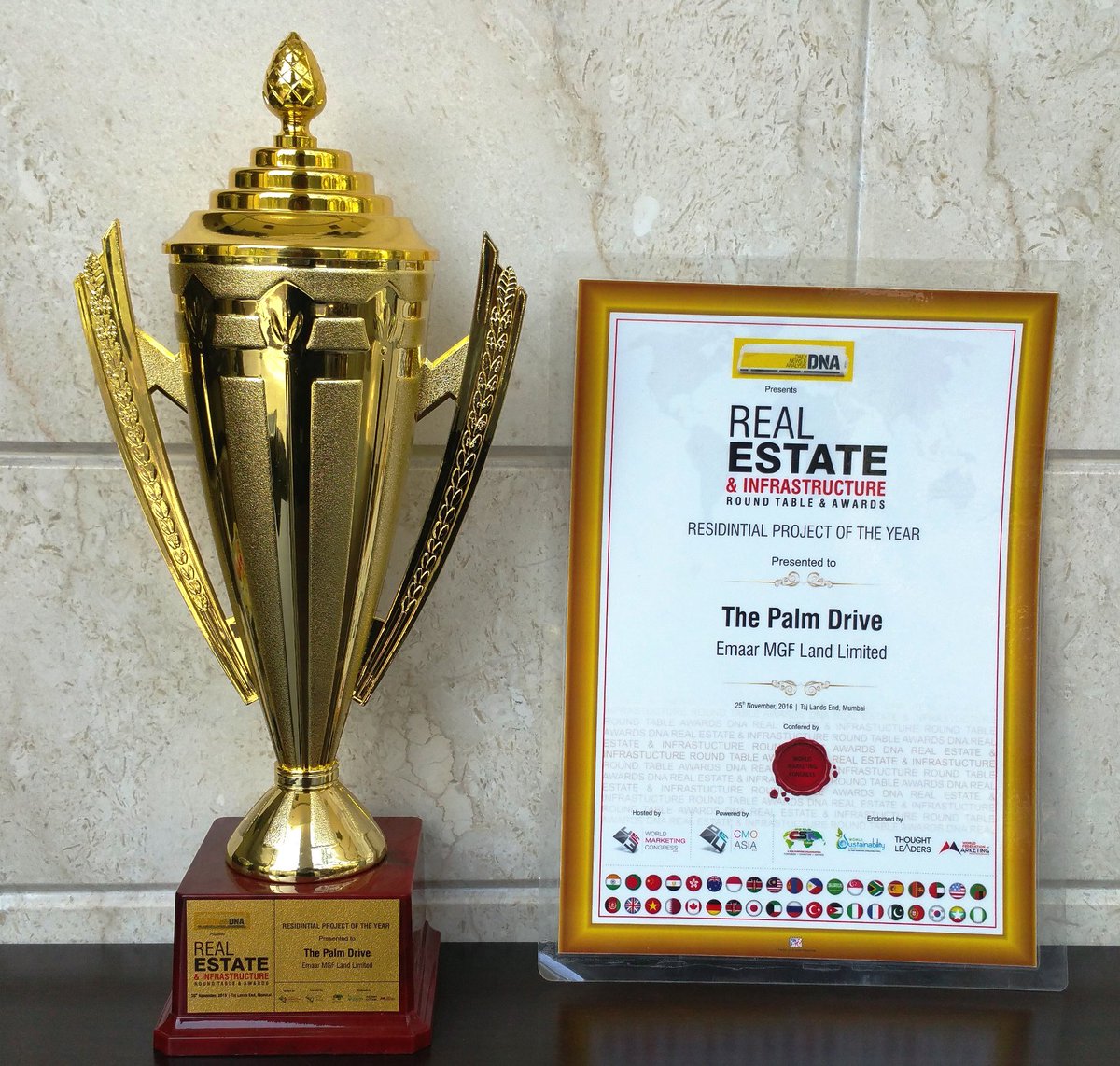 varunwrites's tweet photo. #EmaarIndia wins ‘Residential Project of the Year’ award for The Palm Drive at DNA Real Estate Awards 2016
https://t.co/z0Zr4NXJag https://t.co/lhT6C0IHJI