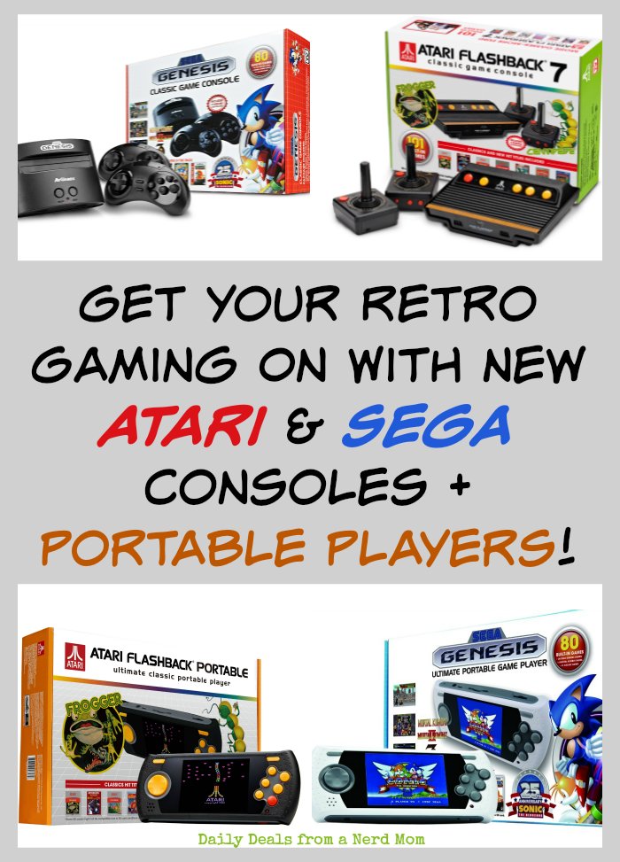 NerdMom_Deals's tweet photo. #Atari &amp; #Sega Consoles,preloaded w/ 101 &amp; 80 favorite Classic #games + Portable Players!!  https://t.co/VInrDuhCkL https://t.co/S00MTaJcLa