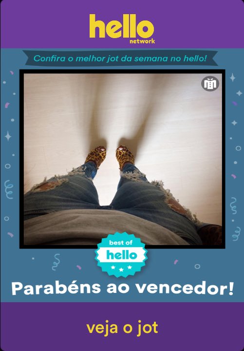 hellonetworkbr's tweet photo. Parabéns, Luana Maibi, vencedora do melhor #jot da semana! 📸

#bestofhello #helloapp https://t.co/xSmHAUIaGj